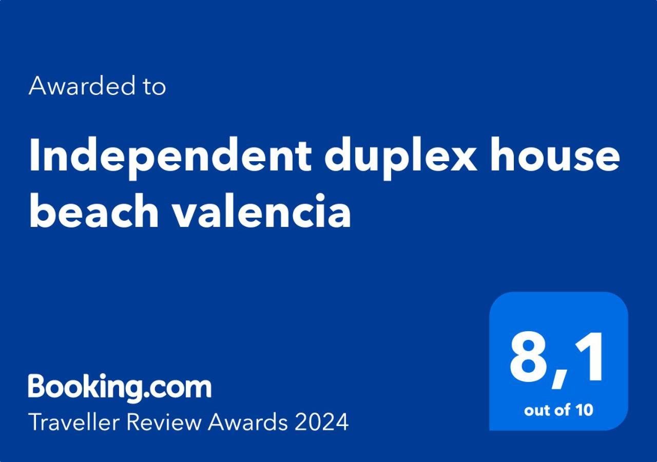 Independent Duplex House Beach Valencia Lejlighed Eksteriør billede